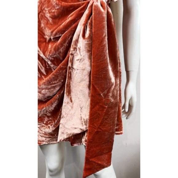 $425 BNWT CINQ A SEPT VELVET MINI  DRESS 8 - Picture 7 of 11